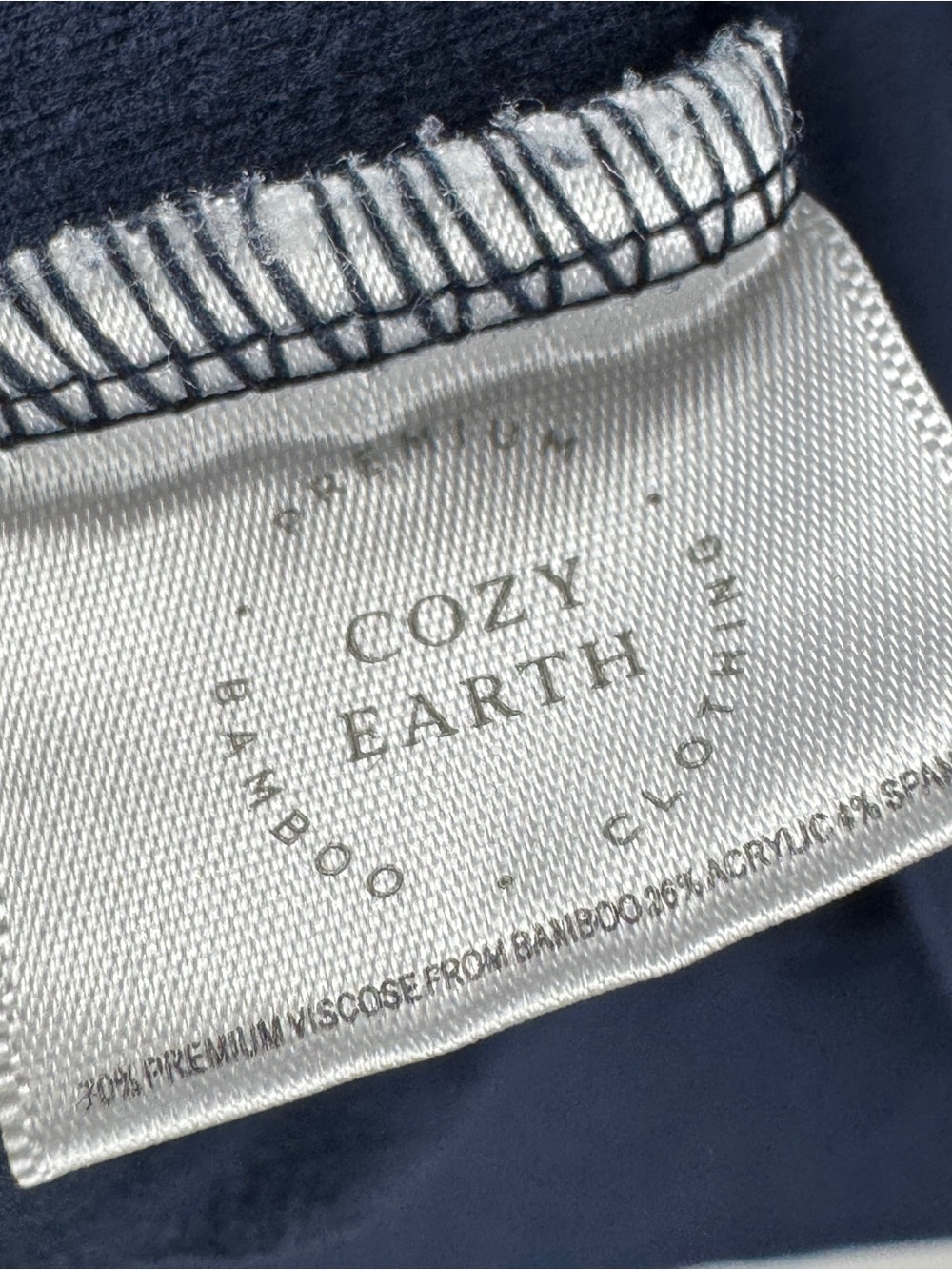 Cozy Earth Relaxed Navy Jogger Pants/Long-sleeve Hooded Top Women's Small - Picture 7 of 8